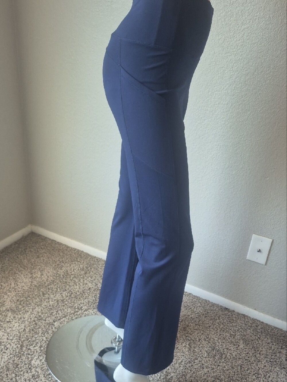 Nicole Miller Sport Navy Blue Woman Flare Leggings - Picture 2 of 5